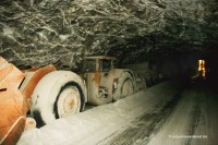 Abgestellter Fahrlader im Bergwerk Glückauf Sondershausen