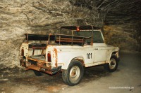 Altes Befahrungsfahrzeug im Bergwerk Glückauf Sondershausen