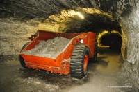 Transportfahrzeug im Bergwerk Glückauf Sondershausen