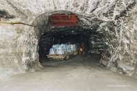 Big Bag Transport zur Einlagerung im Bergwerk Glückauf Sondershausen