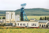 Esserschacht mit altem, Bergwerk Glückauf Sondershausen