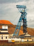 Esserschacht mit altem Fördergerüst, Bergwerk Glückauf Sondershausen