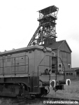 Mines de Dourges Rangierlok vor “Fosse 9bis”