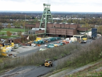 Bergwerk Prosper-Haniel Berge wird auf die Halde gefahren