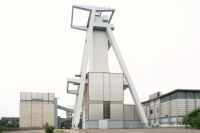 Grube Göttelborn Schacht 4 mit seiner modernen Fördermaschine