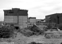 Blick auf das ehemalige Stahlwerk / Elektrostahlwerk Oberhausen rechts