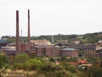 Hüttenwerke Harz Die neue Schmelzhütte und die Blei-Raffination. Der größere Kamin ist heute nicht mehr vorhanden.