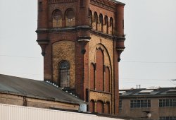 Wasserturm auf dem Areal des früheren Koppers Werks