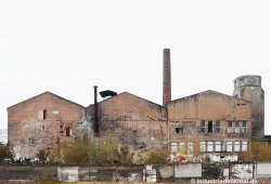 Ein in den frühen 2000ern noch existierendes Alt-Gebäude der frühen Neusser Industrie