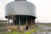 Die Kaue am Kamin der Sinteranlage Duisburg Meiderich / Beeck