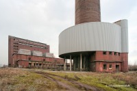 Die Kaue am Kamin der Sinteranlage Duisburg Meiderich / Beeck