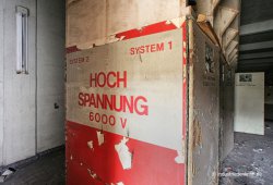 Schaltraum in der Sinteranlage Duisburg Meiderich / Beeck