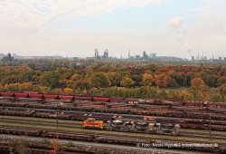 Aussicht von der Sinteranlage Duisburg Meiderich / Beeck ins Umland