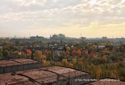 Aussicht von der Sinteranlage Duisburg Meiderich / Beeck ins Umland