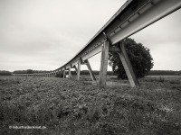 Der aufgeständerte Fahrweg der Transrapid Versuchsanlage Emsland