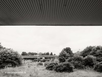 Aussicht vom Infozentrum zur Strecke