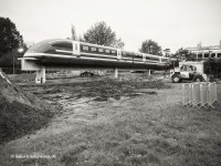 Der Transrapid 09 in Nortrup bei der Firma Kemper - Endstation