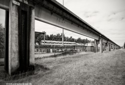 Der aufgeständerte Fahrweg der Transrapid Versuchsanlage Emsland