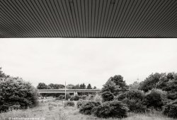 Aussicht vom Infozentrum zur Strecke