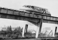 Der Transrapid 04 auf der Teststrecke