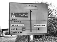 Verkehrshinweis Westfalenhütte